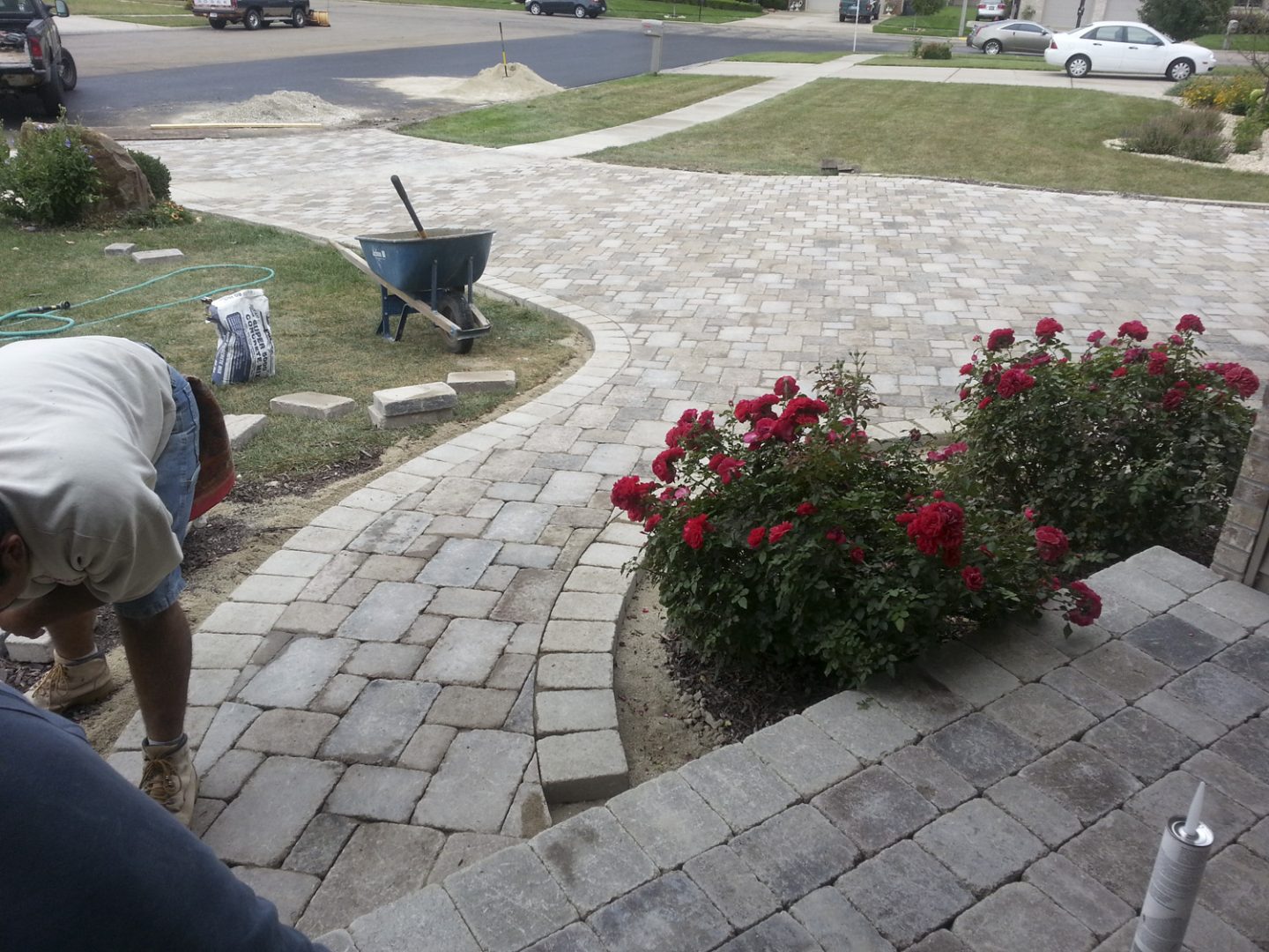 Outdoor kitchen patio
